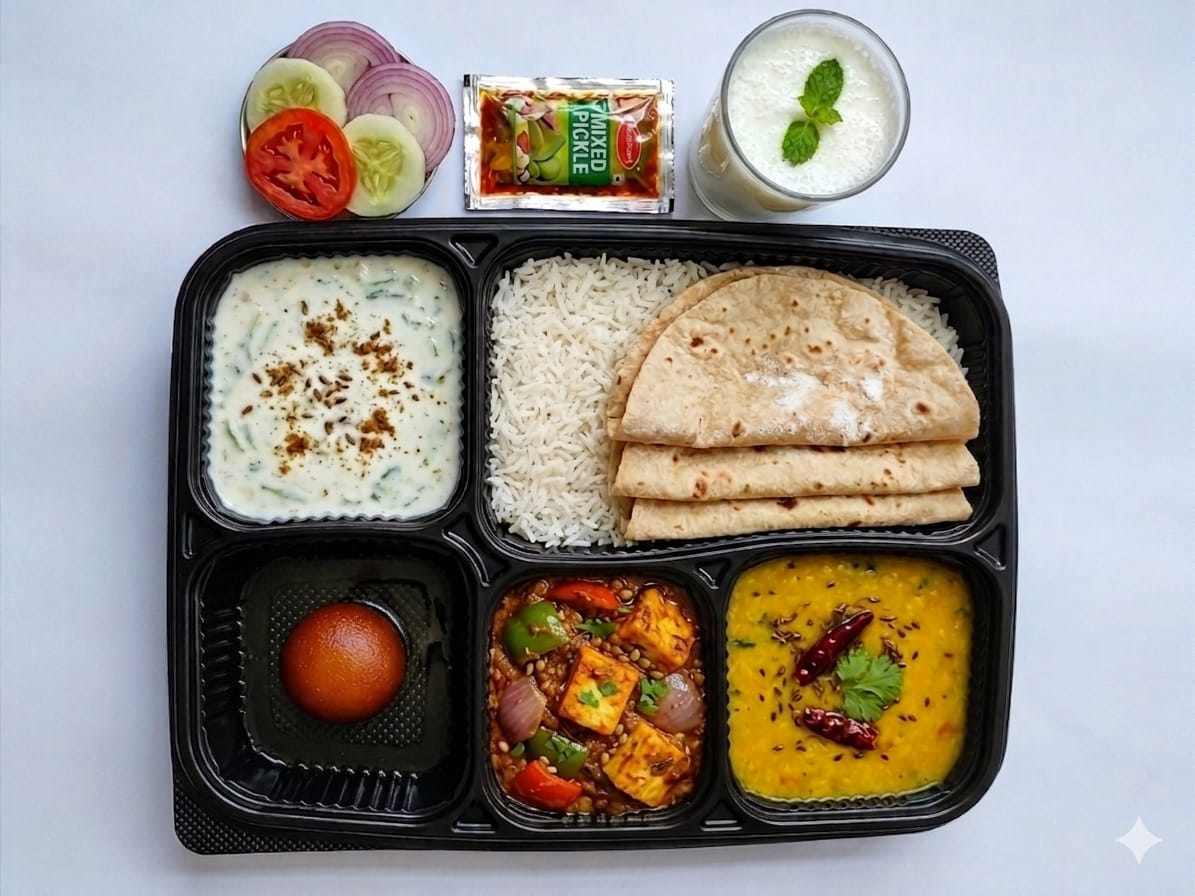 Kadhai Paneer Thali
